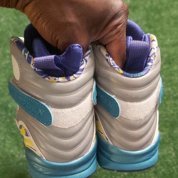 AIR JORDAN 8 RETRO "WHITE AQUA" 2019 - Picture 6 of 7